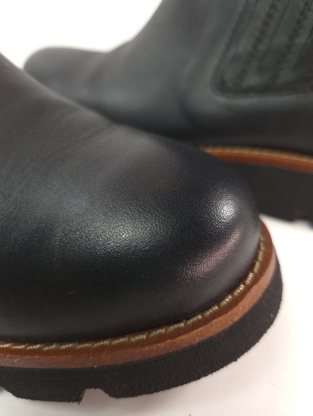Söfft Paige Black Waterproof Leather Chelsea Boot w/ Lug Sole Sz 8.5 - Picture 6 of 16
